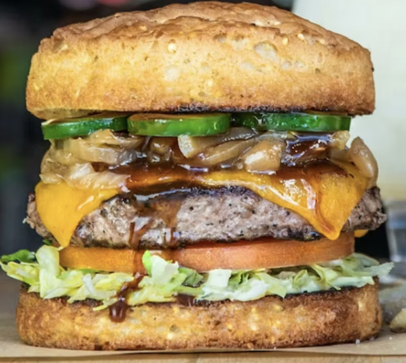 Lil'Doddy Burger Lab - gluten-free burger with GF bun in Austin