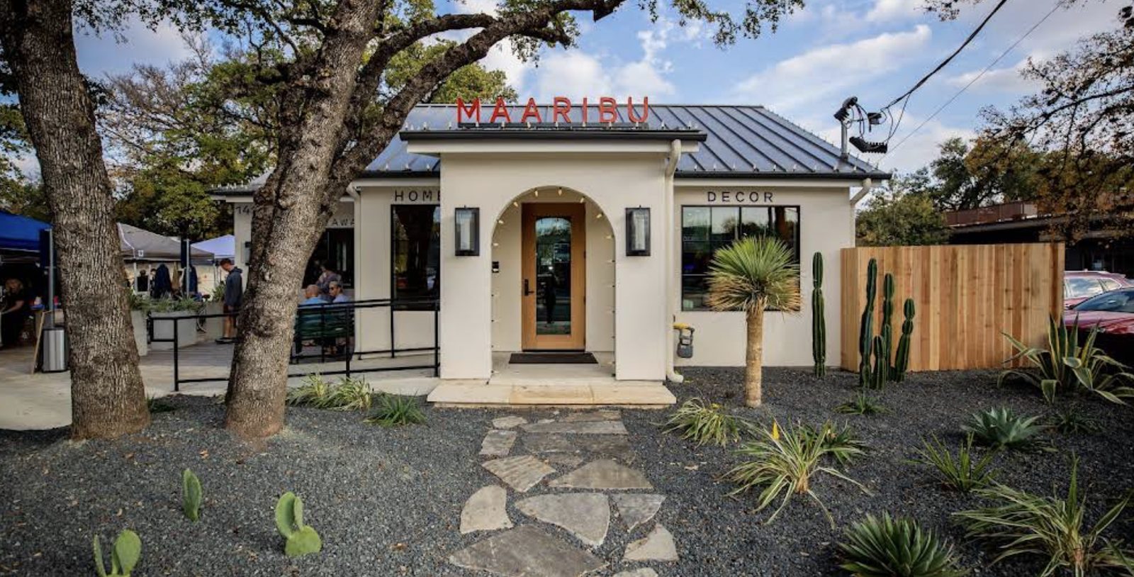 Maaribu Cafe exterior on South First Street, Austin